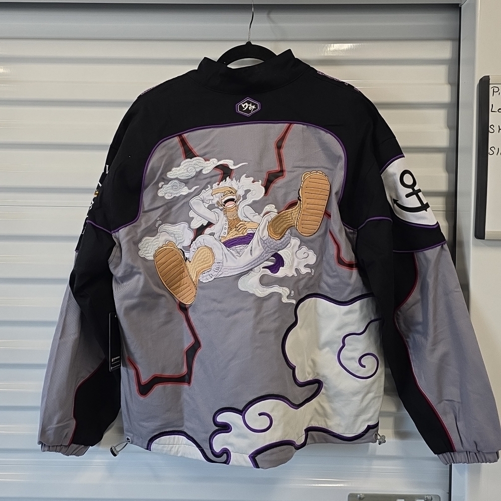 One Piece Luffy Gear 5 Moto Jacket Medium Mens NWT - Picture 7 of 7